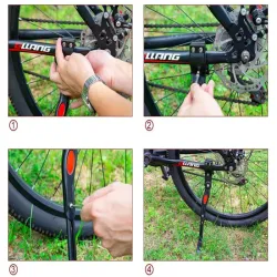Stopka do roweru regulowana podpórka nóżka boczna lekka aluminiowa-5907451342701