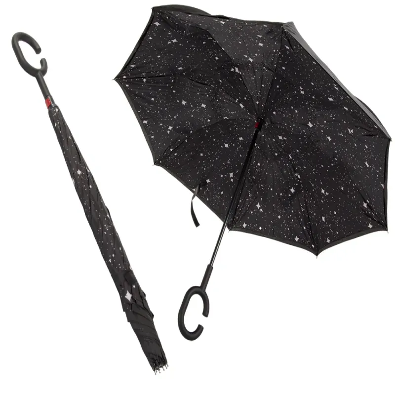 Parasol parasolka odwrócony składany odwrotnie mocne druty solidny-5907451358047