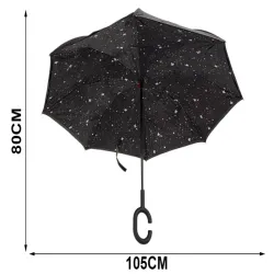 Parasol parasolka odwrócony składany odwrotnie mocne druty solidny-5907451358047