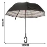 Parasol parasolka odwrócony składany odwrotnie mocne druty solidny stojący-5907451358061