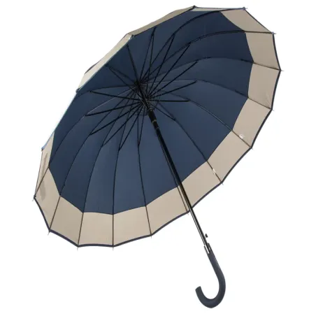 Elegancki duży parasol automatyczny mocny xxl antypoślizgowa rączka-5907451356760