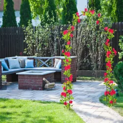 Pergola ogrodowa podpora do kwiatów do pnączy łuk na róże metalowa-5907451362372