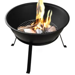 Palenisko ogrodowe misa 55cm zestaw pogrzebacz stojak ruszt grill-5907451351864