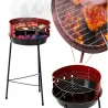 Grill węglowy ogrodowy okrągły przenośny turystyczny na biwak działkę-5907451351833
