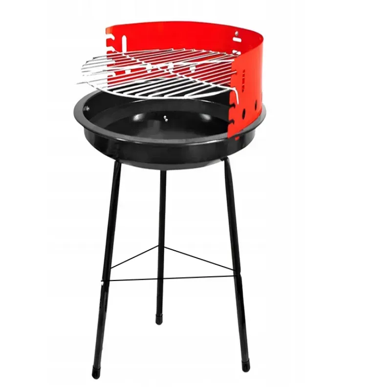 Grill węglowy ogrodowy okrągły przenośny turystyczny na biwak działkę-5907451351833