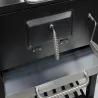 Grill węglowy ogrodowy dwa ruszty termometr pokrywa półka popielnik-5907451351772