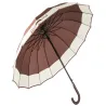 Elegancki duży parasol automatyczny mocny xxl antypoślizgowa rączka-5907451356777