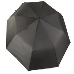 Parasol 95/53cm parasolka składana automatyczna elegancka czarna-5907451329610