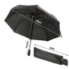 Parasol 95/53cm parasolka składana automatyczna elegancka czarna-5907451329610