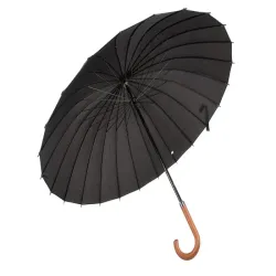 Parasol rządowy duży elegancki wytrzymały xxl 24 druty włókno czarny-5907451329436