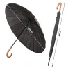 Parasol rządowy duży elegancki wytrzymały xxl 24 druty włókno czarny-5907451329436