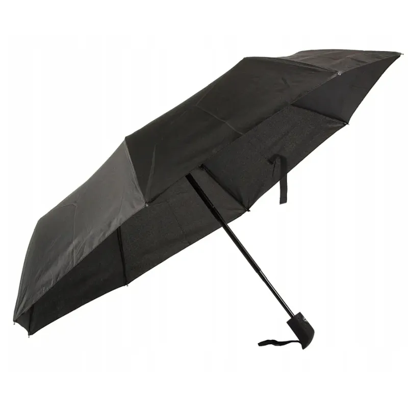 Parasol 95/53cm parasolka składana automatyczna elegancka czarna-5907451329610