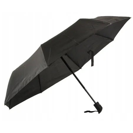 Parasol 95/53cm parasolka składana automatyczna elegancka czarna-5907451329610