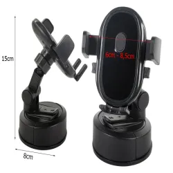 Uchwyt do samochodu na telefon szybę deskę kokpit samochodowy holder mocny-5907451363676