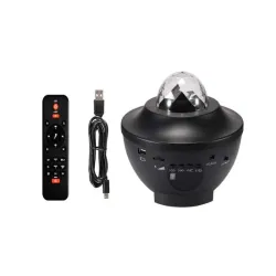 Projektor gwiazd lampka nocna głośnik bluetooth led rgb + pilot-5907451337479