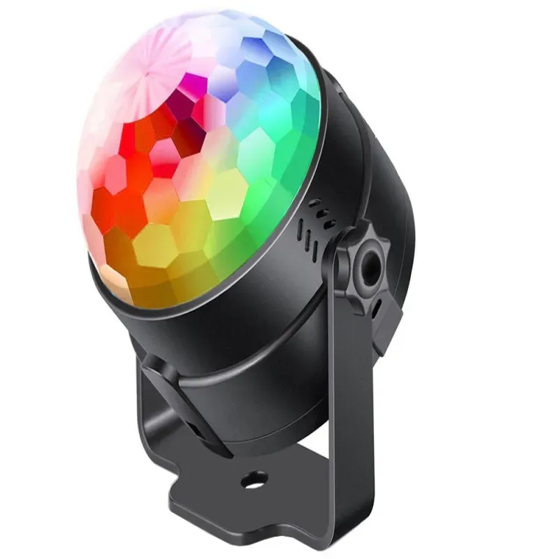 Projektor dyskotekowy 7 programów kula disco reflektor led rgb-5907451337493