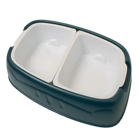 Podwójna miska 2x0.5l na wodę i karmę dla psa kota wyjmowane miski-5907451370346