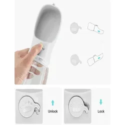 Butelka miska na wodę 380ml poidło dla psa na spacer turystyczna-5907451365809