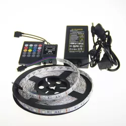 Taśma RGB 5050 150LED Kontroler muzyczny z pilotem zdalnego sterowania