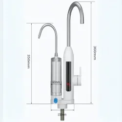 Przepływowy podgrzewacz wody 3000w z filtrem kran bateria kuchenna lcd-5907451364017