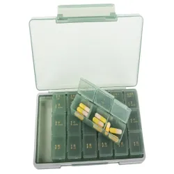 Pojemnik na leki tabletki pudełko pory dnia lekarstwa tygodniowy-5907451365069