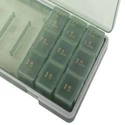 Pojemnik na leki tabletki pudełko pory dnia lekarstwa tygodniowy-5907451365069