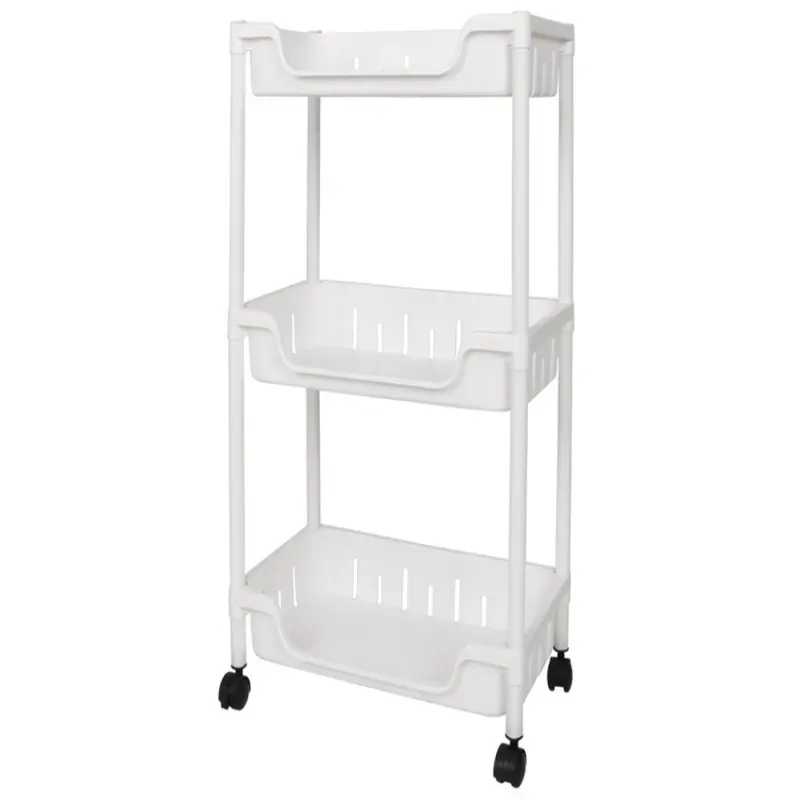 Półka łazienkowa szafka kuchenna regał mobilny na kółkach 3 poziomy-5907451364130