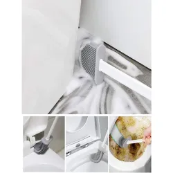Szczotka do wc silikonowa toaletowa do łazienki nieprzeciekające dno-5907451365328