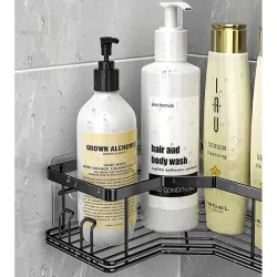 2x półka łazienkowa narożna do łazienki pod prysznic prysznicowa-5907451358436