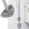 Silikonowa szczotka toaletowa do wc do mycia pojemnik naścienny-5907451354469