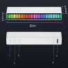 Ledy usb reakcja na dźwięk multikolor neon rgb led akumulatorowe-5907451341438