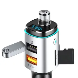 Transmiter bluetooth fm i szybka ładowarka samochodowa 2x usb-5907451369722