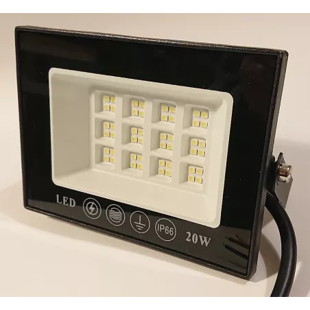 Halogen panel Led 20w ultra cienki slim IP66 zimny biały-