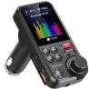Transmiter bluetooth 5.0 fm zestaw głośnomówiący usb qc tf bass lcd-5907451369715