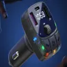 Transmiter fm mp3 zestaw głośnomówiący 2xusb + usb-c bt 5.3 lcd 12v-5907451363638
