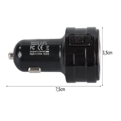 Transmiter fm mp3 bluetooth 2x usb audio ładowarka do samochodu-5907451353622
