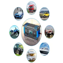 Prostownik samochodowy automat z funkcją naprawy akumulatorów 12v 24v-5907451353134