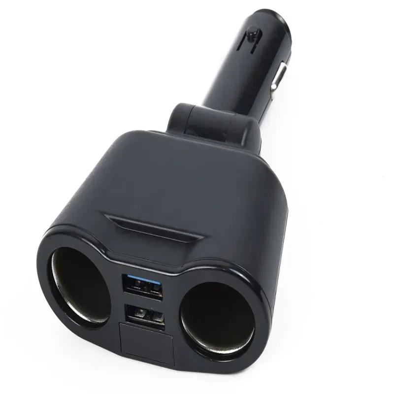 Gniazdo zapalniczki rozdzielacz ładowarka 2 usb z podświetleniem-5907451342817