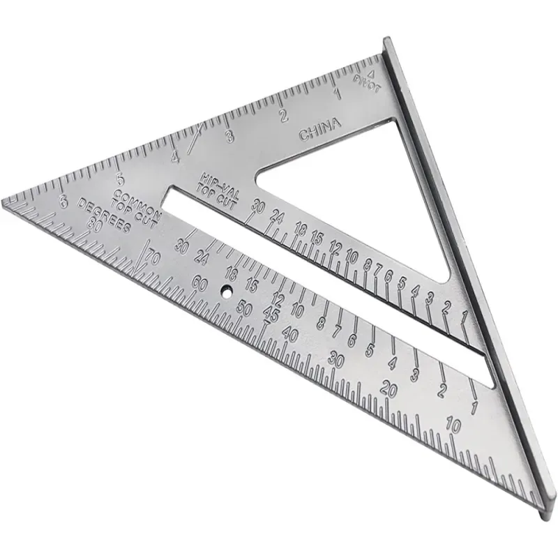 Duży kątownik stolarski aluminiowy przymiar 180mm ze stopką-5907451342411