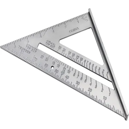 Duży kątownik stolarski aluminiowy przymiar 180mm ze stopką-5907451342411