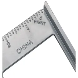 Duży kątownik stolarski aluminiowy przymiar 180mm ze stopką-5907451342411