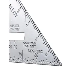 Duży kątownik stolarski aluminiowy przymiar 180mm ze stopką-5907451342411
