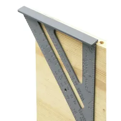 Duży kątownik stolarski aluminiowy przymiar 180mm ze stopką-5907451342411