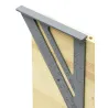 Duży kątownik stolarski aluminiowy przymiar 180mm ze stopką-5907451342411