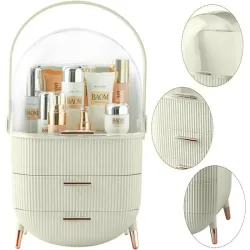 Organizer na kosmetyki z szufladami pojemny duży kuferek z uchwytem-5907451353332