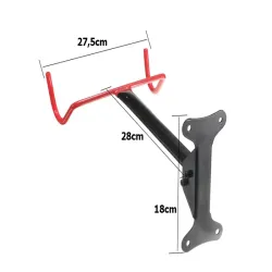 Wieszak rowerowy uchwyt ścienny podwójny hak do zawieszenia roweru-5907451330036