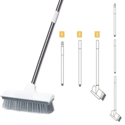 Szczotka 2w1 do szorowania podłogi ściągaczka do wody do mycia podłóg-5907451351567