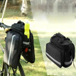 Torba rowerowa i na ramię sakwa na rower bagażnik duża tylna 3 komory-5907451329856