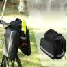 Torba rowerowa i na ramię sakwa na rower bagażnik duża tylna 3 komory-5907451329856