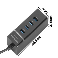Hub usb 3.0 rozgałęźnik portów z 1 na 4 porty rozdzielacz przejściówka-5907451352083